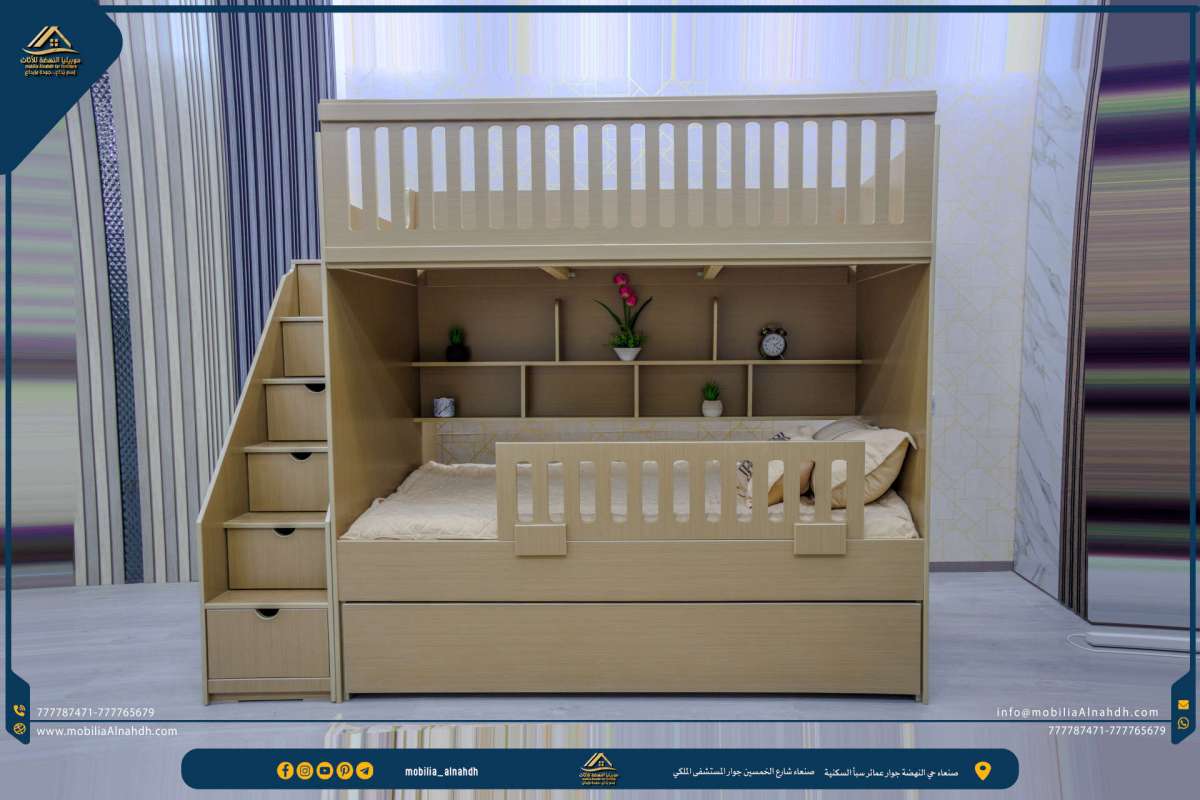 ⁦سرير طابقين مقاس 90×190سم⁩ - الصورة ⁦6⁩